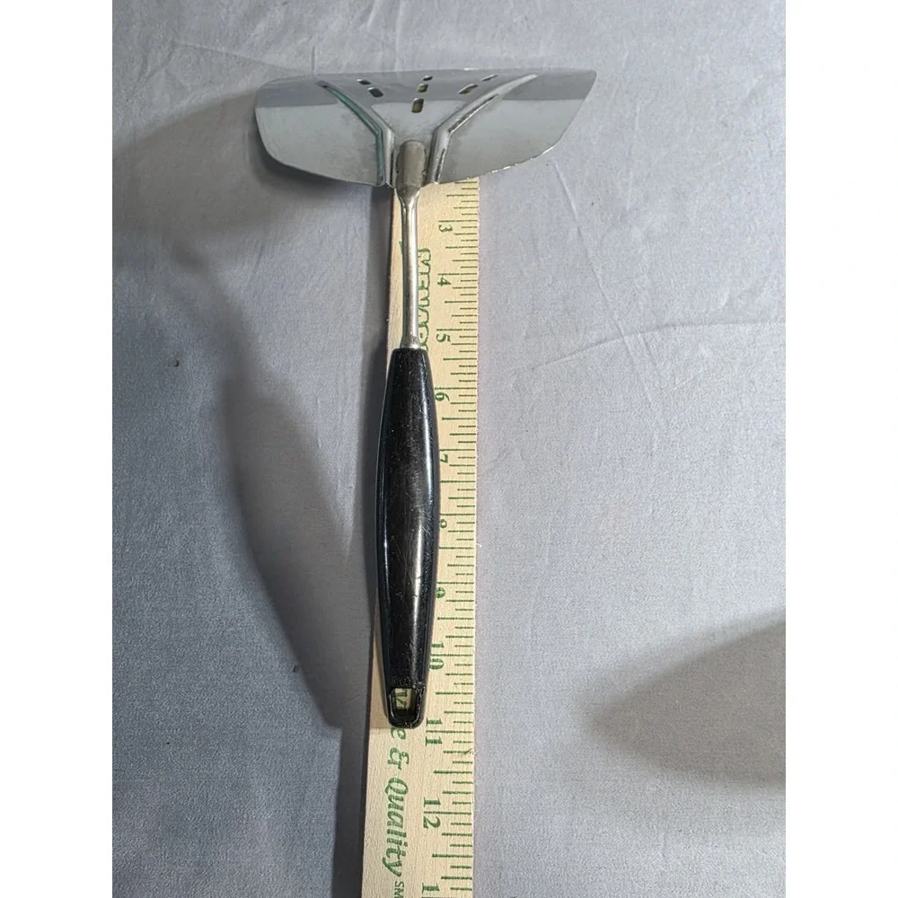 Vintage Kitchen Utensil Lot Stainless Steel Ladle Slotted Spoon Turner Spatulas